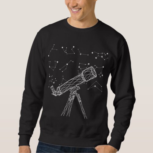 Telescope Star Constellations Outer Space Galaxy A Sweatshirt
