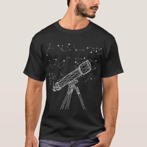 Telescope Star Constellations Outer Space Galaxy A T_Shirt