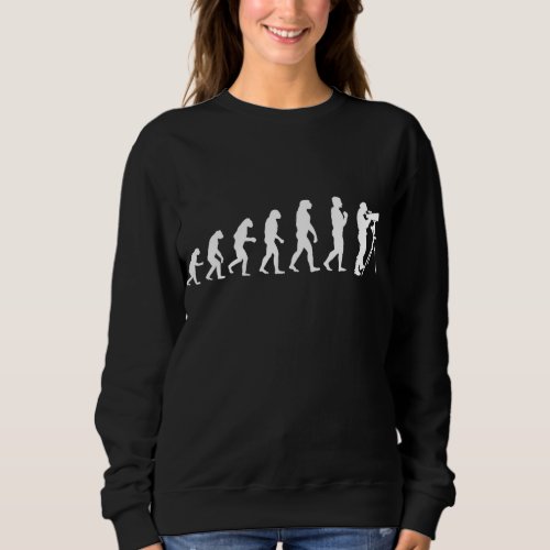 Telescope Watching Evolution Funny Astronomy Gift  Sweatshirt