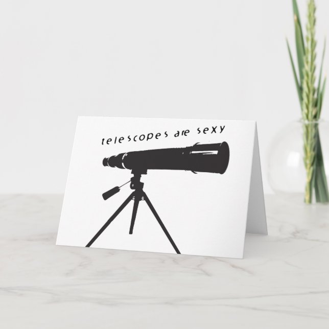 Telescopes Greeting Card (Front)