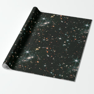 Telescopic Deep Space Galaxies Stars Seamless Wrapping Paper