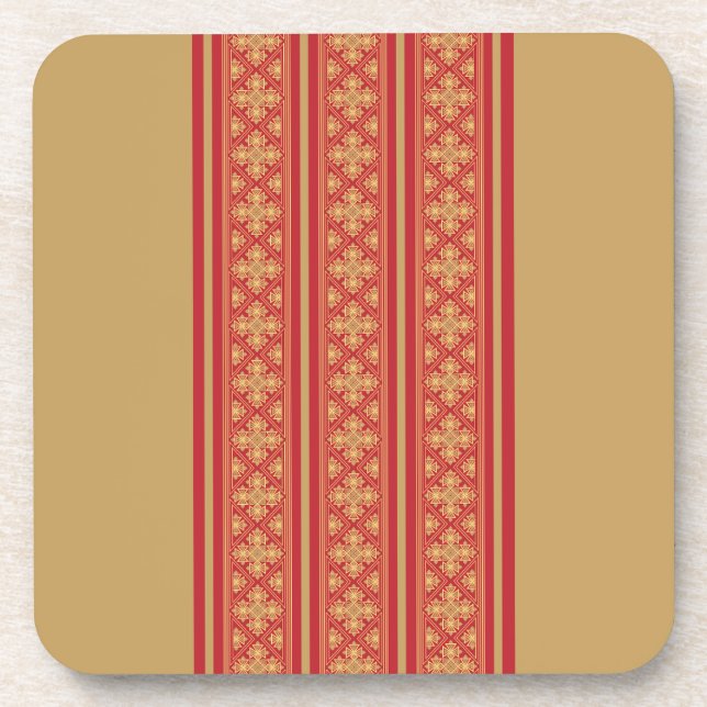 Telet Cross Pendant Beverage Coaster (Front)
