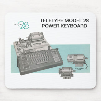 Teletype Model 28 Keyboard Mouse Pad