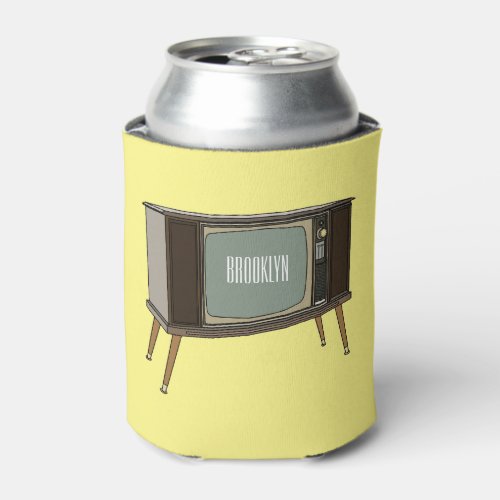 Television cartoon illustration can cooler