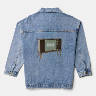 Television cartoon illustration denim jacket