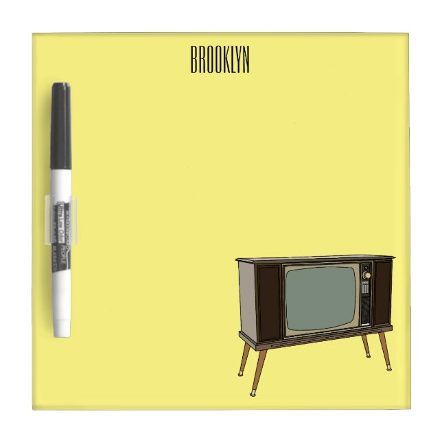 Television cartoon illustration dry erase board (Front)