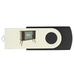 Television cartoon illustration flash drive