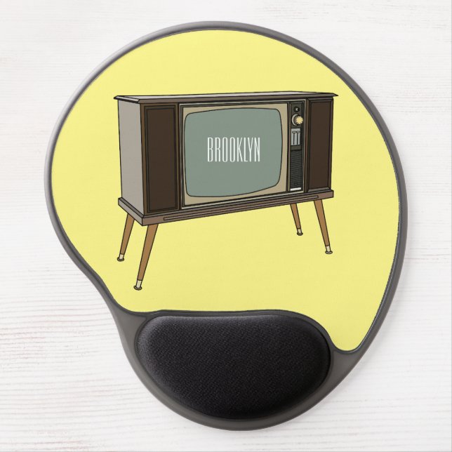 Television cartoon illustration gel mouse pad (Front)