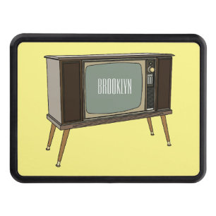 Television cartoon illustration hitch cover