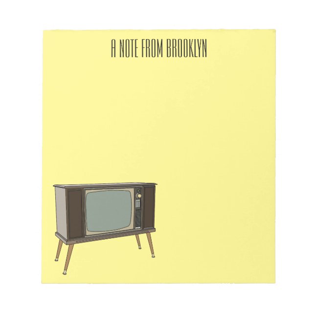 Television cartoon illustration notepad (Front)