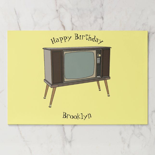 Television cartoon illustration paper pad (Front)