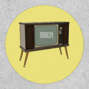 Television cartoon illustration patch