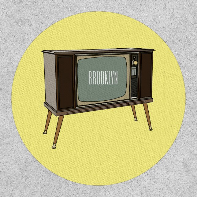 Television cartoon illustration patch (Front)