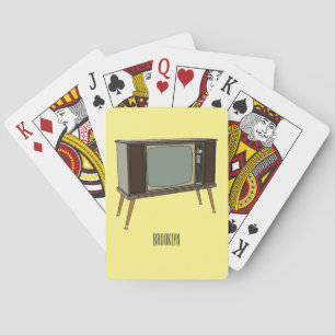 Television cartoon illustration poker cards