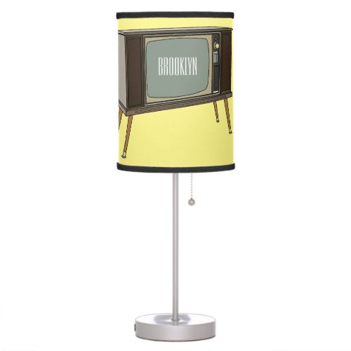 Television cartoon illustration table lamp