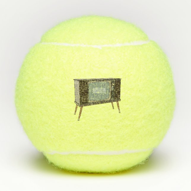 Television cartoon illustration tennis balls (Front)