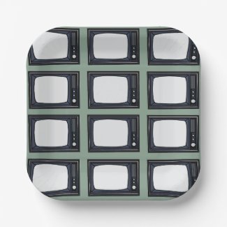 Television Old Classic Retro TV Pattern Party