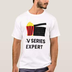 Television Show Binge Watch Tv Series Expert Food T-Shirt