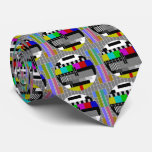 Television Test Card Closedown Pattern Neck Tie at Zazzle