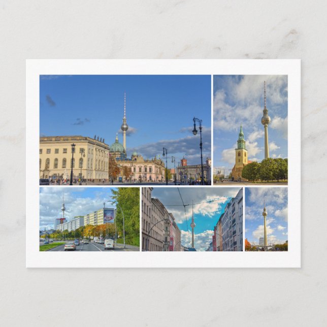 Television Tower, Berlin, Germany Postcard (Front)