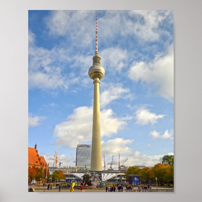 Television Tower, Berlin, Germany Poster (Front)