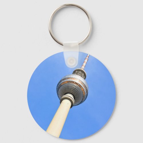Television Tower Fernsehturm in Berlin Germany Keychain