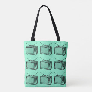 Televisor Vintage Illustration Tote bag