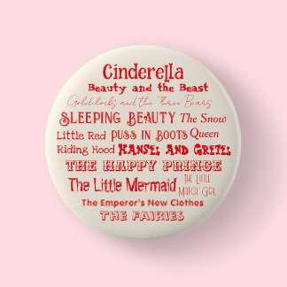 Tell a Fairy Tale Day Badge/ Button