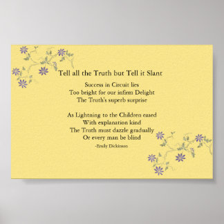 Tell all the Truth but Tell it Slant Poster