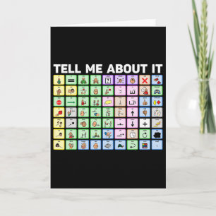 Tell Me About It Speech Language Pathology Aac Spe Card