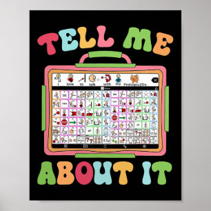 Tell Me About It Speech Language Pathology Aac Spe Poster