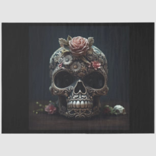 Tell Me I'm Pretty Skull Goth Decoupage Paper