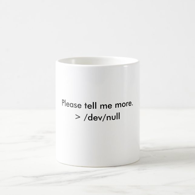 Tell me more mug (Center)