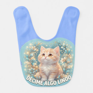 Tell Me Something Nice Cute Cat Baby Bodysuit - Pa Bib