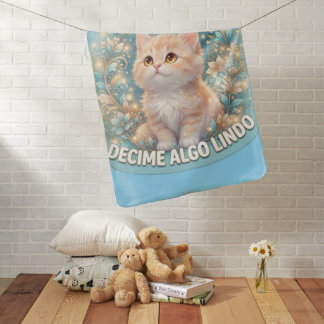 Tell Me Something Nice Cute Cat Baby Bodysuit - Pa Blanket