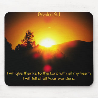 Tell of God's Wonders Mouse Pad