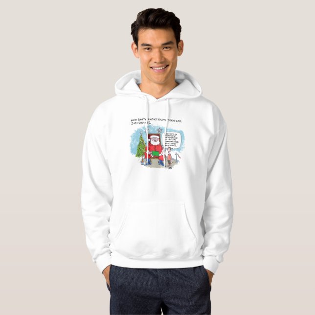 Tell Santa hooded sweatshirt (Front Full)