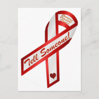 TELL SOMEONE! HPV causes cervical cancer Postcard