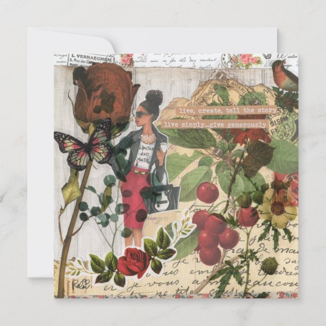 Tell The Story Flat Greeting Card (Front)