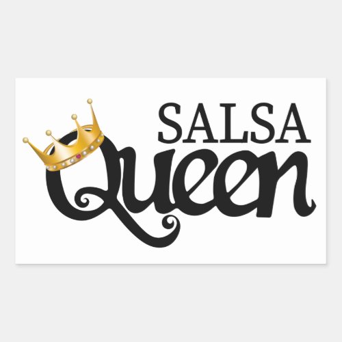 Tella Bag Camiseta Salsa Queen B Rectangular Sticker