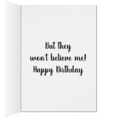 TELLING EVERYONE BUT THEY WON'T BELIEVE YOU ARE 40 (Inside (Right))