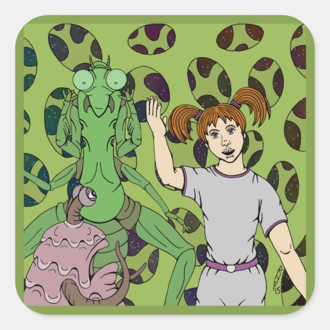 Telling Tales Square Sticker (Front)