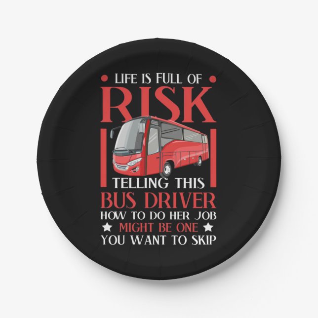 Telling This Bus Driver How To Do Paper Plates (Front)