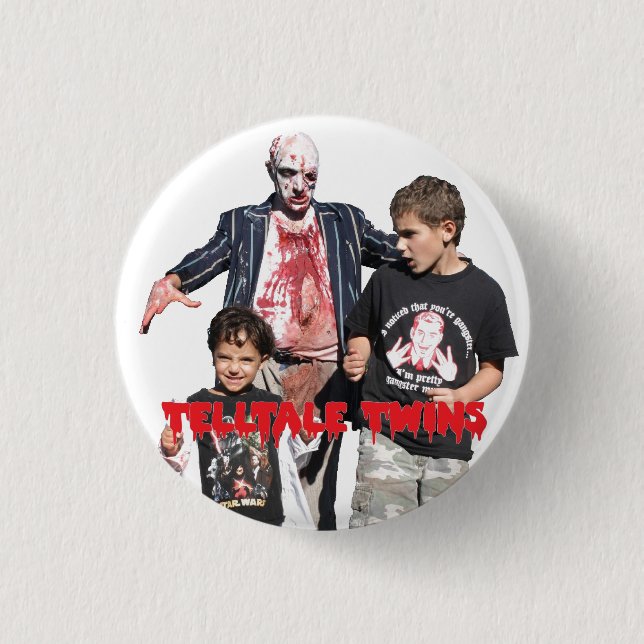 Telltale Twins Zombie Pin (Front)