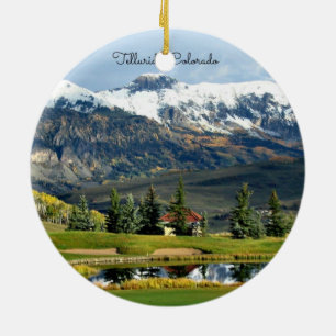 Telluride, Colorado - beautiful landscape photo Ceramic Ornament