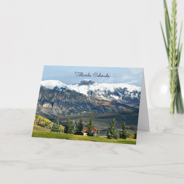 Telluride, Colorado landscape photo Card (Front)