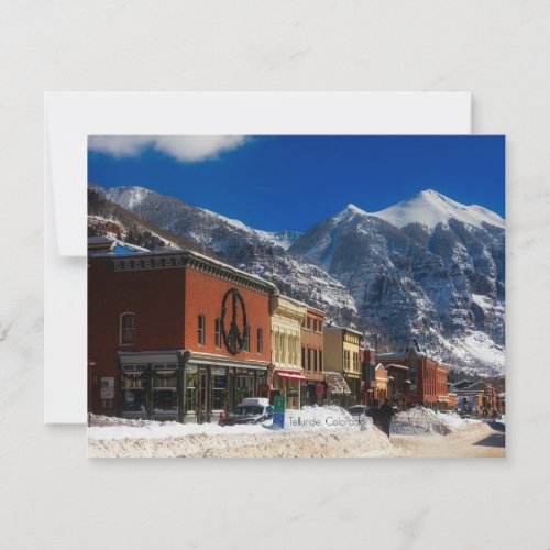 Telluride Colorado landscape photograph  Card