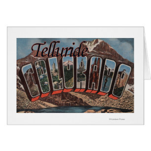 Telluride, Colorado - Large Letter Scenes Cards