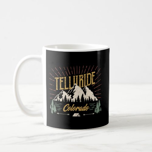 Telluride Colorado Mountain 80S Style Coffee Mug