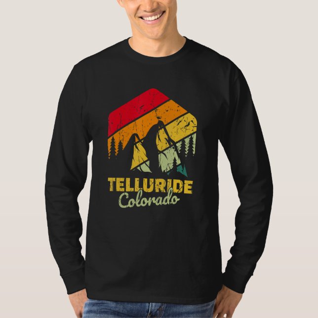 Telluride Colorado Mountain Bear T-Shirt (Front)